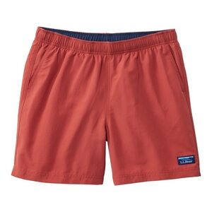 LL BEAN SPORT SHORTS WITH SUPPLEX FABRIC 6” SALMON MAHOGANY SHORTS MENS LARGE